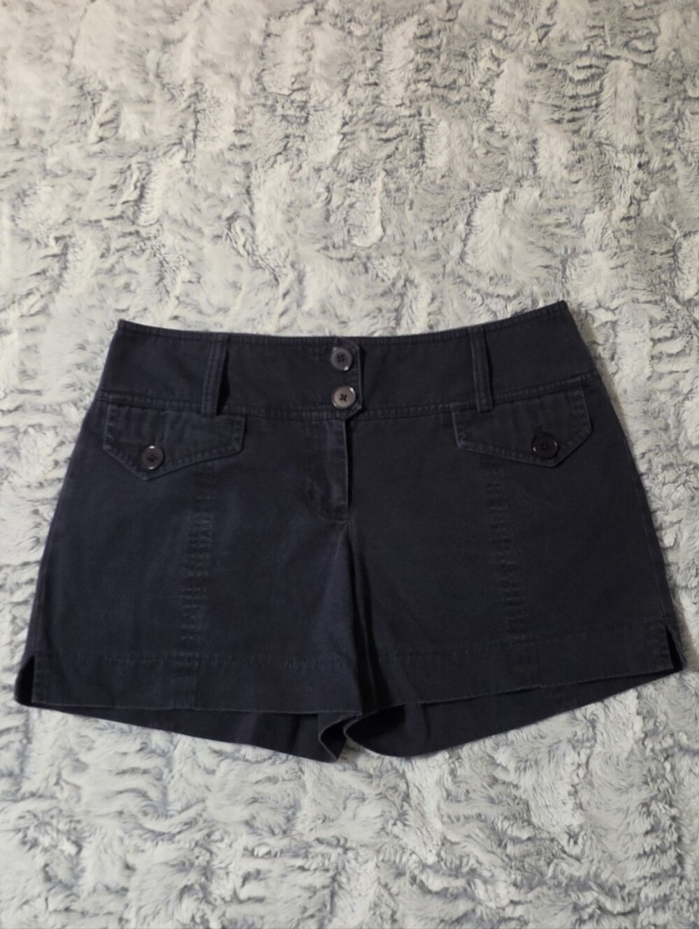 100% Cotton Ann Taylor LOFT Dark Navy Shorts